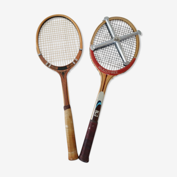 Raquettes tennis bois vintage 1960/1970