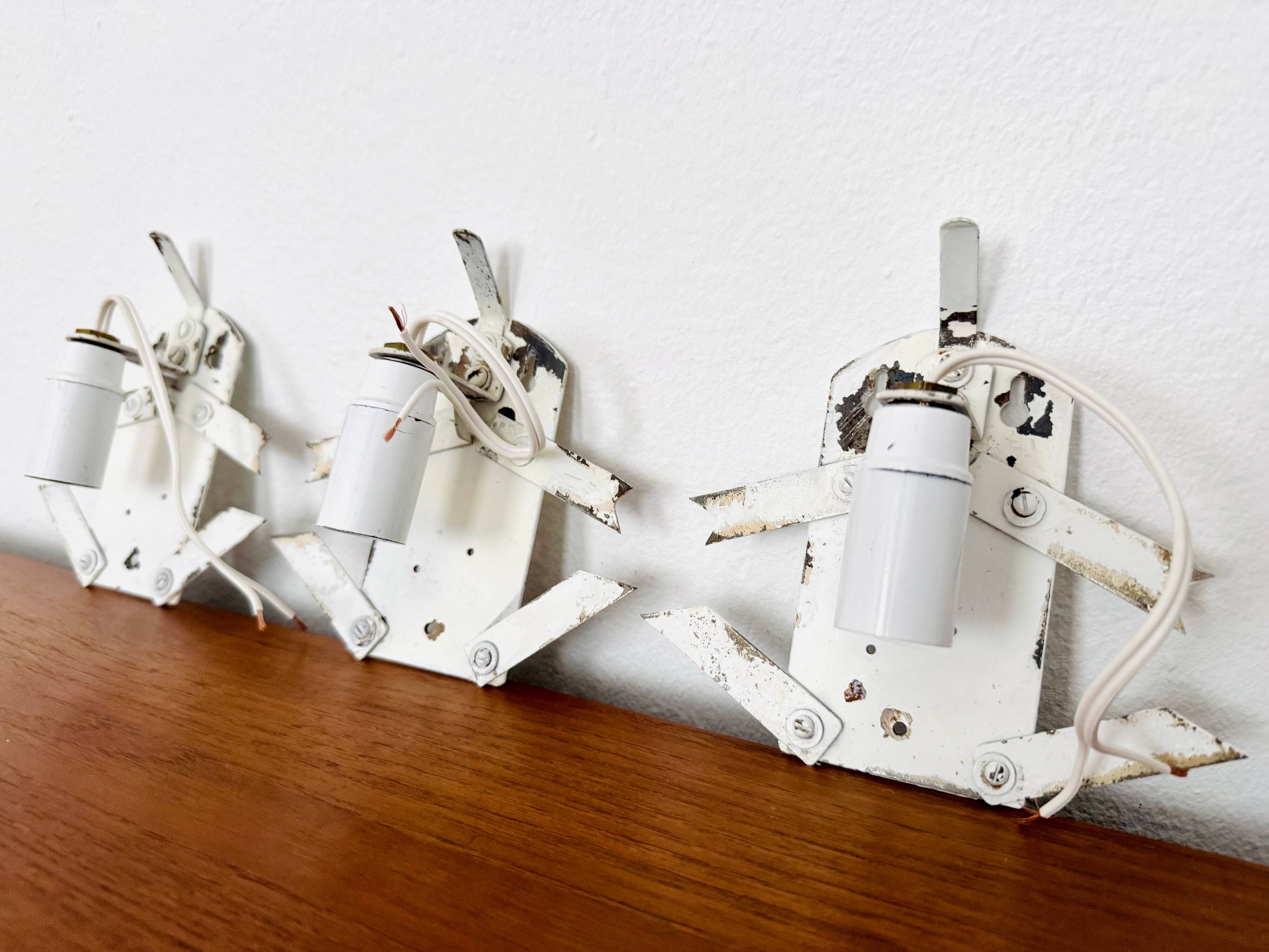 Set of  3 CORNO Wall Lamps by Wilhelm Wagenfeld