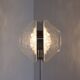 Lampadaire vintage italien "eye" en chrome, verre de Murano et marbre, 1970s