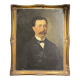 Oil on canvas portrait of an ancestor signed A. Juliard dated 19th century.