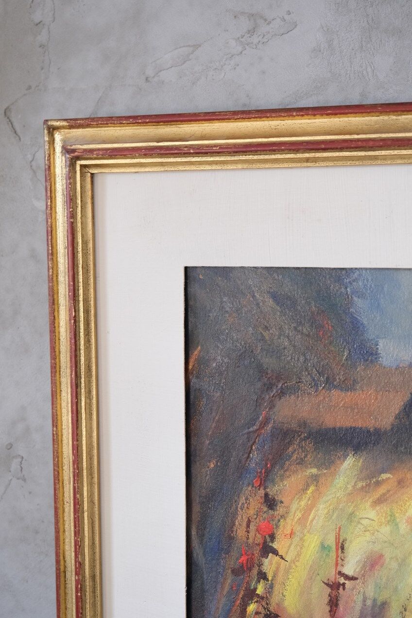 Arne Aspelin, Swedish Modern Painting, 1960s, Oil on Board.