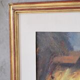 Arne Aspelin, Swedish Modern Painting, 1960s, Oil on Board.