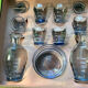 Vintage 1930s glass doll's dinette