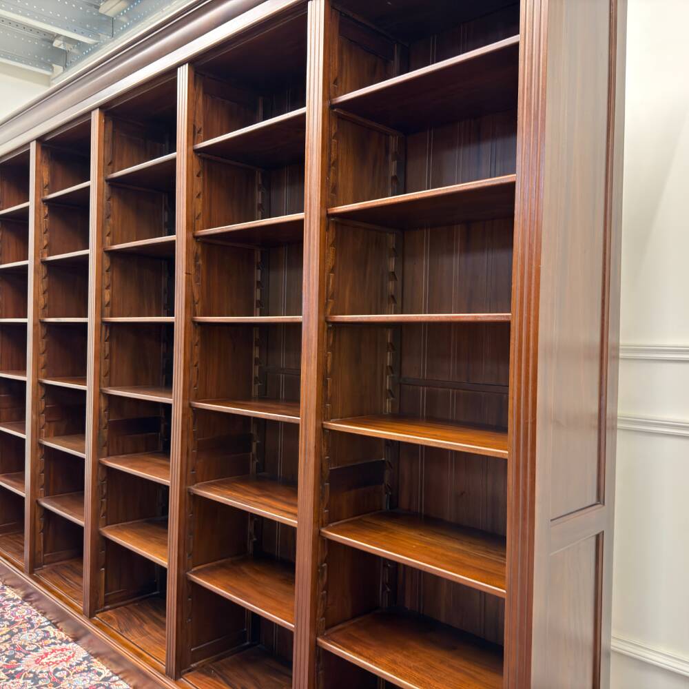 Large Classic English Open Bookcase