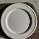 Set of 3 large classic white plates D24.5