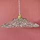 Vintage glass lampshade pendant light - tableware collection -