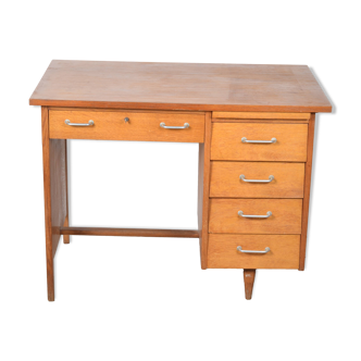Bureau en chêne clair 1950