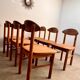 Lot de 6 chaises en pin massif design scandinave Reiner Daumiller vintage années 70