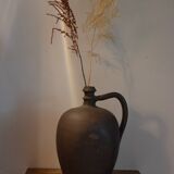 Brown terracotta jar