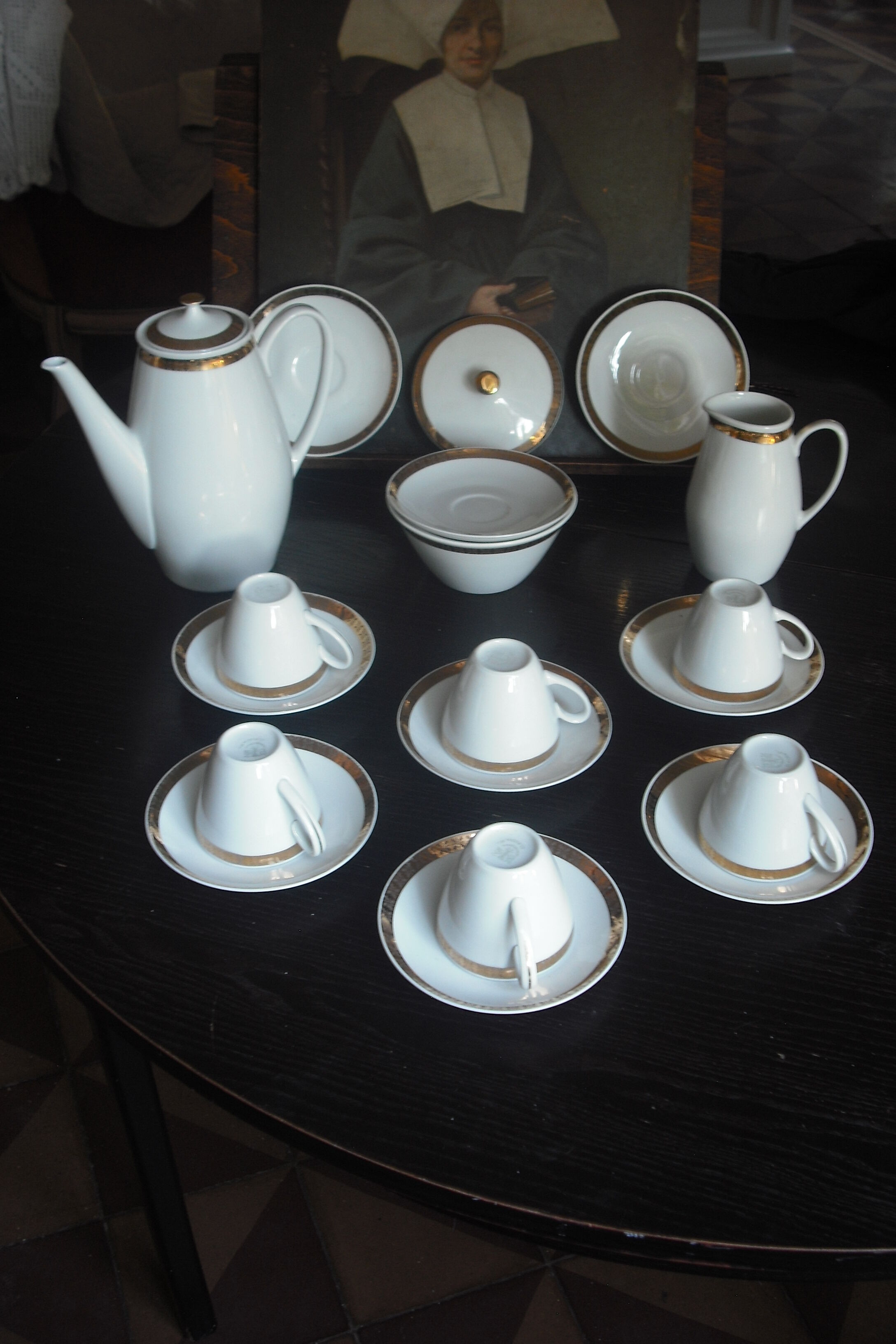 Service café liseré or 18 pièces