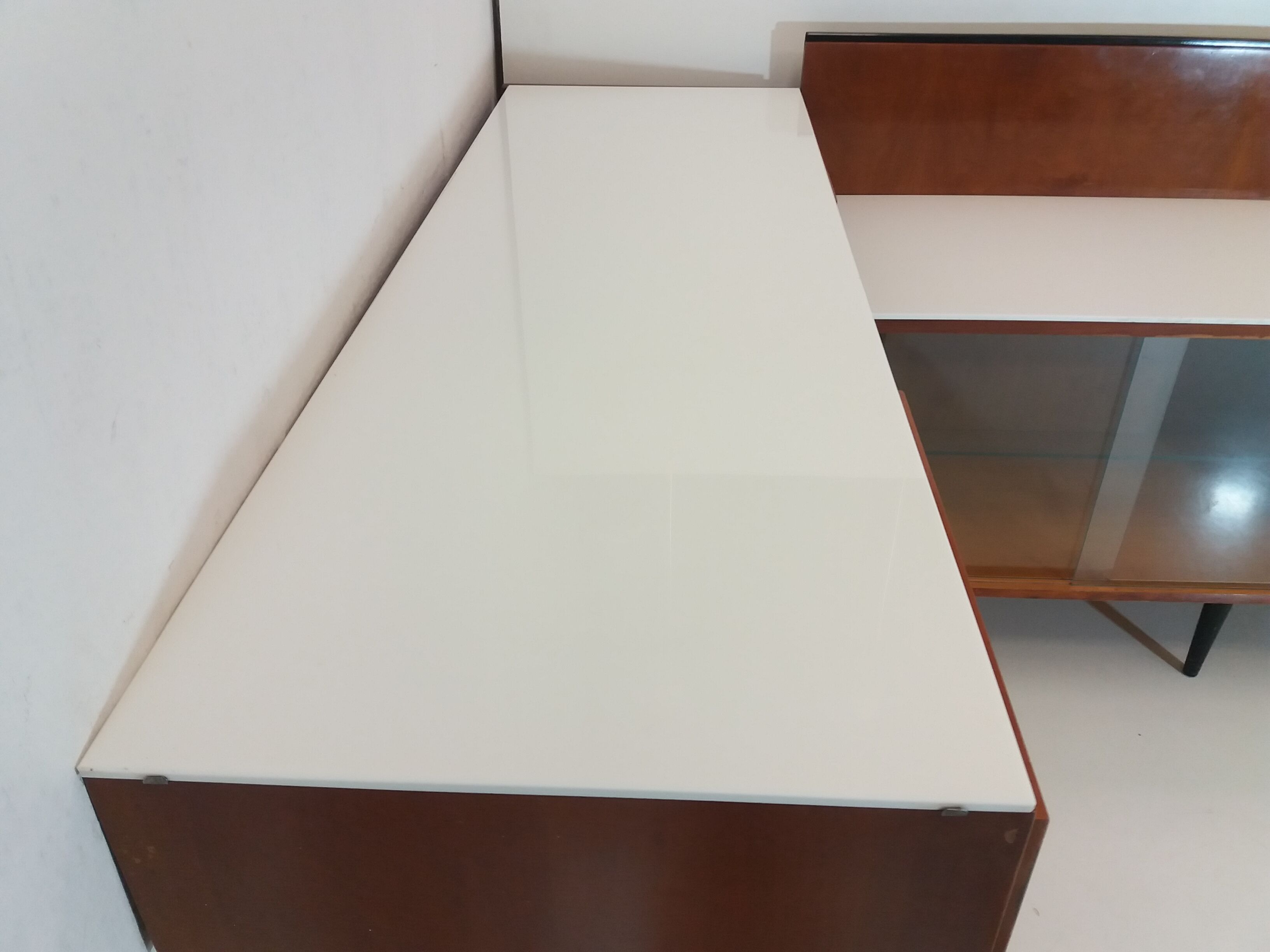 Chest of drawer and writing desk designed by Mojmít Požár, 1960's.