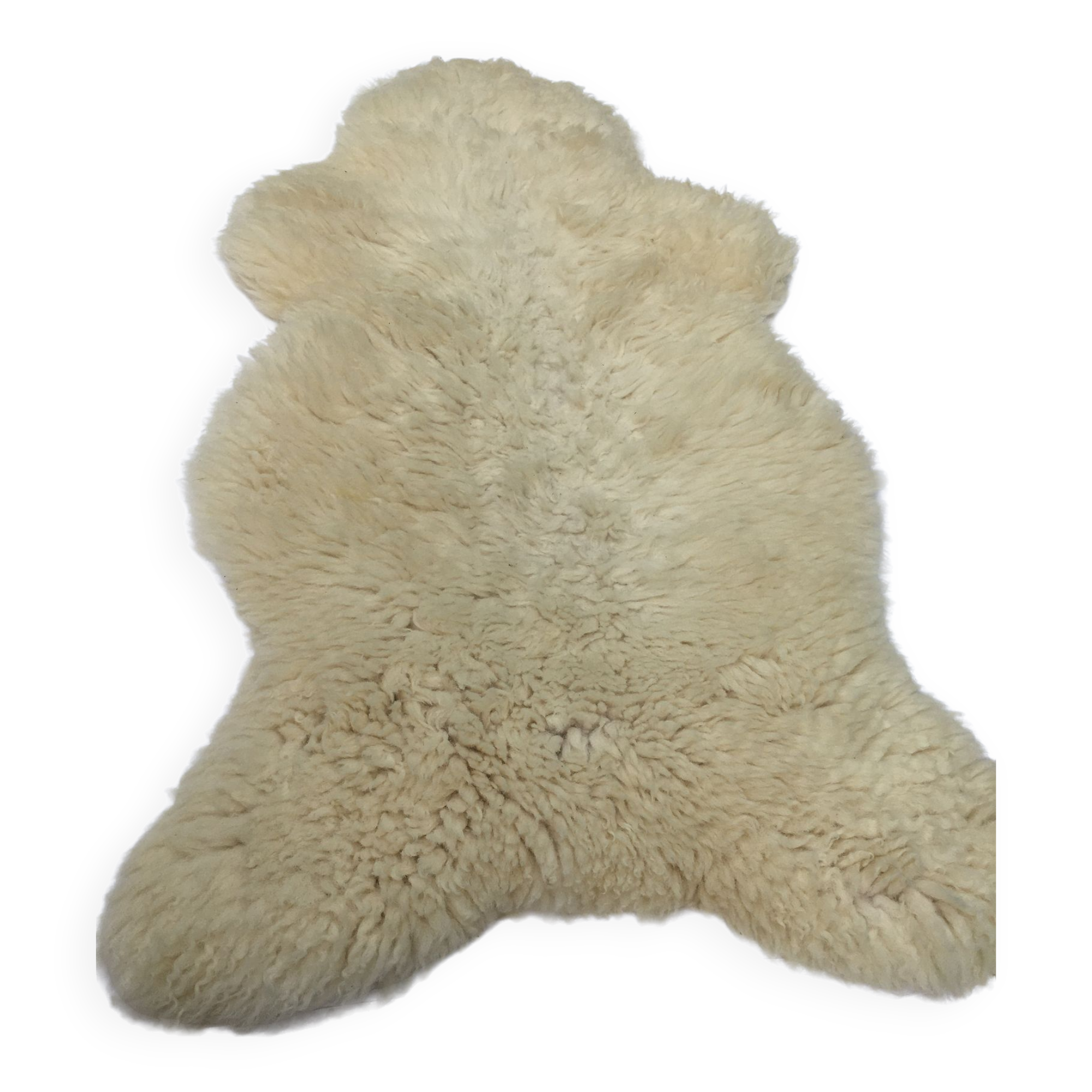 Peau de mouton épaisse et naturelle tannée 100 cm x 60 cm