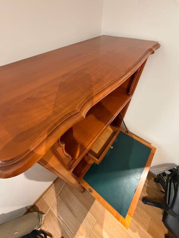Cherry wood desk secretary