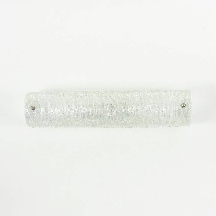 Mid-Century Tubular Murano Glass Wall Lamp from Hillebrand, Germany, 1970s
