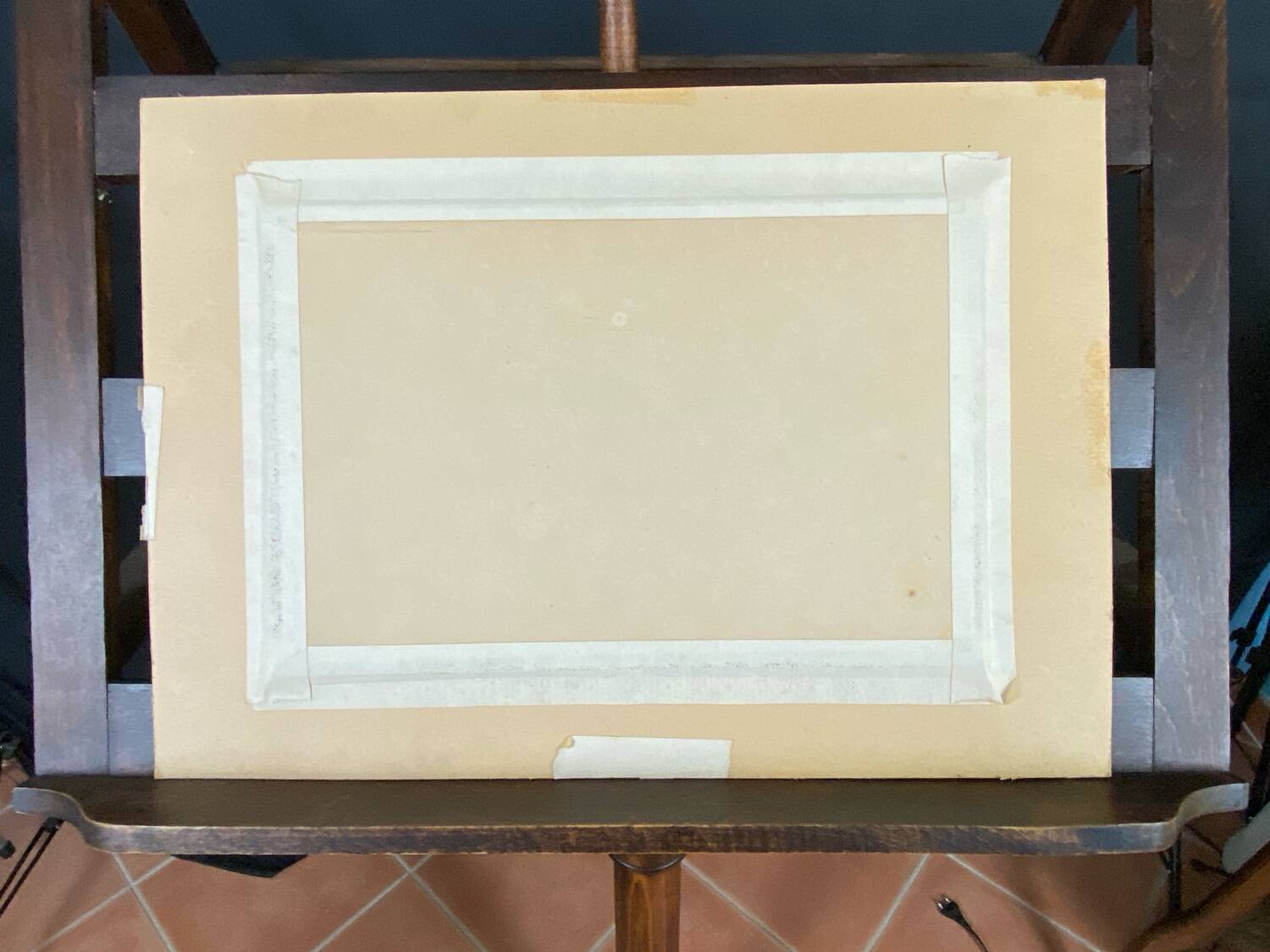 Dessin d’étude original à la mine de plomb signé daté 1844