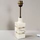 Vintage 1970 lamp in marble & brass
