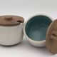 KERAMOS Sèvres - Two covered ceramic pots 1950s