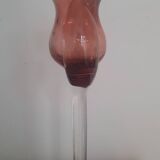 Designer glass candle holder