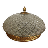 Molded glass ceiling light
