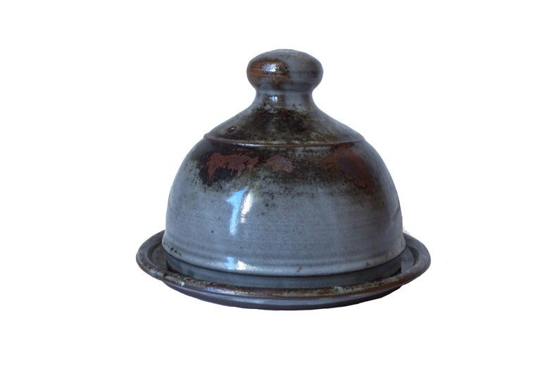 Vintage French pottery cheese dome