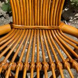 Vintage rattan armchair