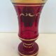 Small colored glass vase