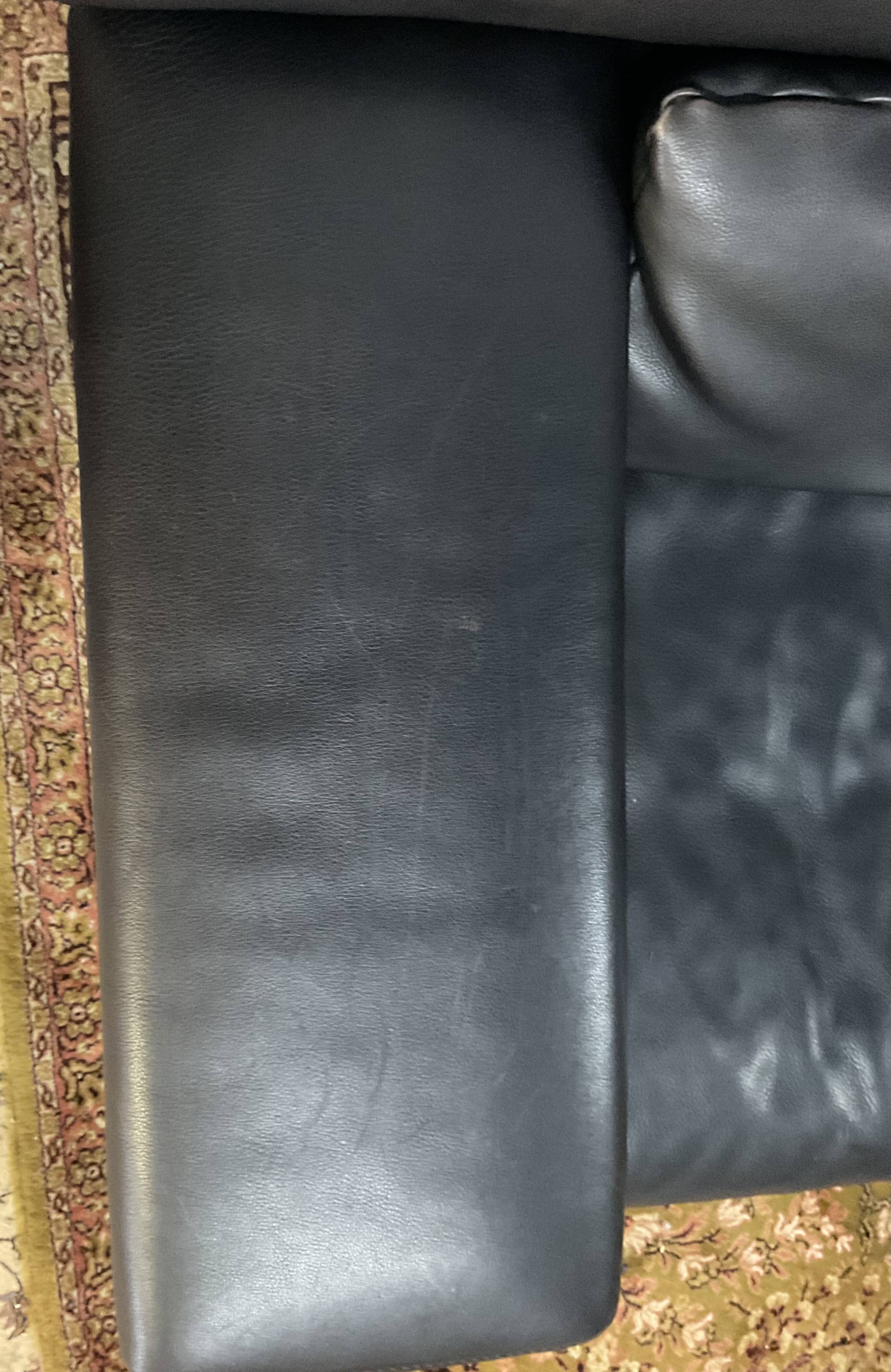 Jori designer sofa in brown leather 3 seats
