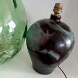 Enamelled stoneware lamp foot