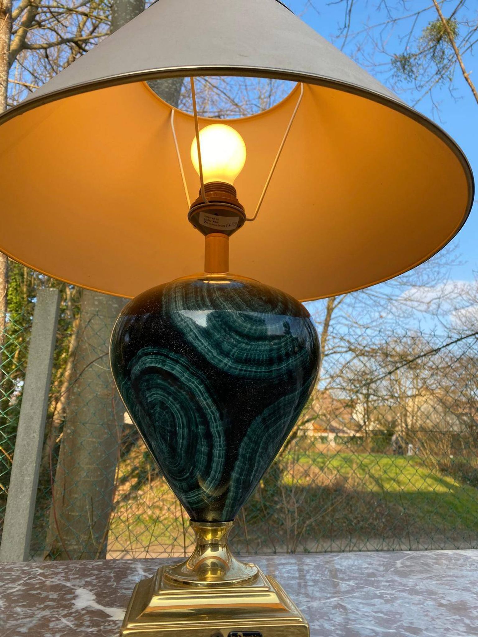 1960s lamp by Maison Le Dauphin of France