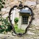 Baroque metal mirror