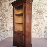 Vitrine française Louis-Philippe – avec porte vitrée d'origine