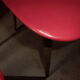 lot of 5 chairs 1950 1960 red feet compass