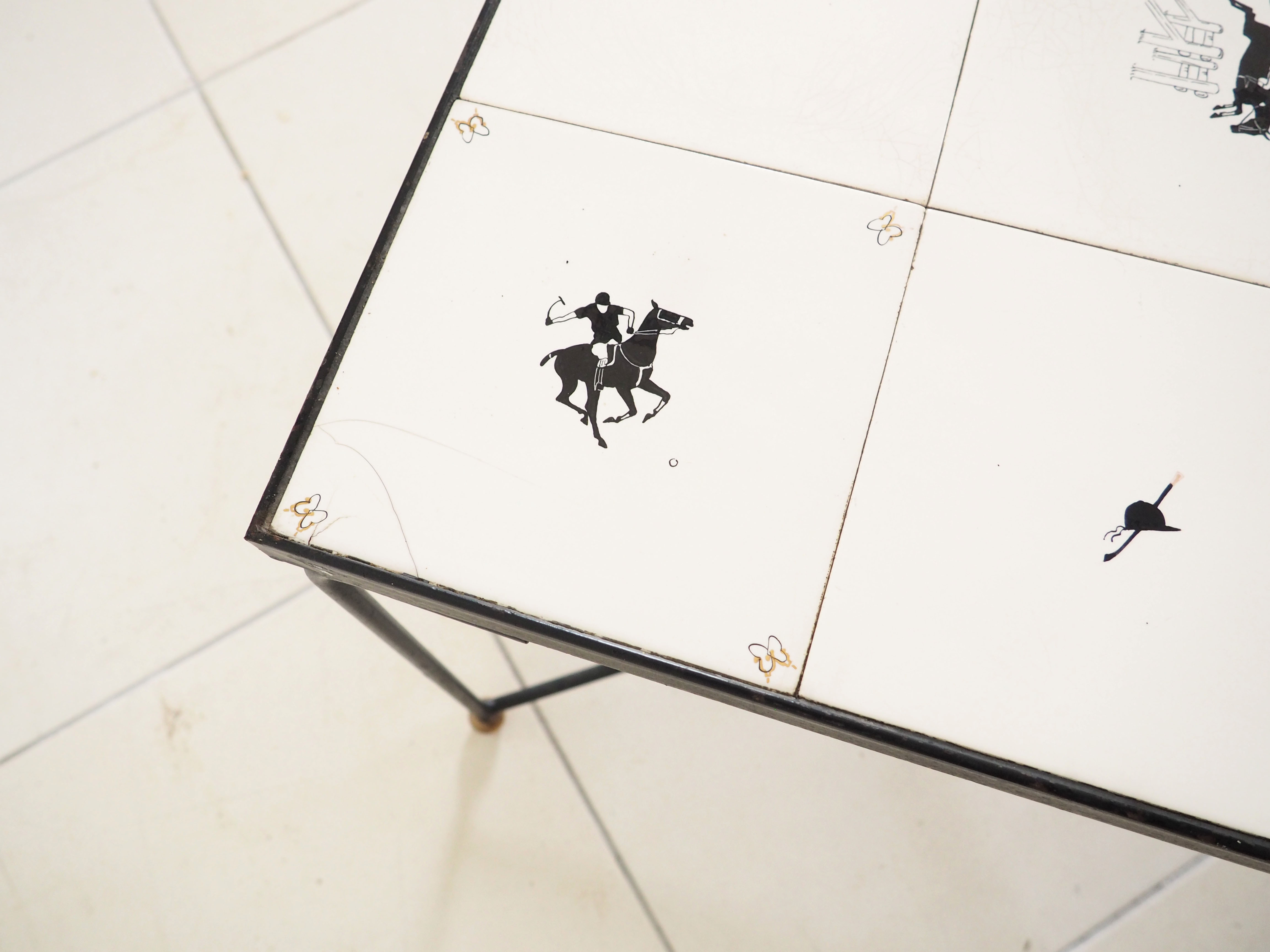 Table céramique années 50