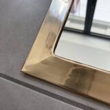 Handcrafted brass contour mirror
