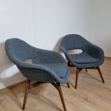 Restored shell armchair by Miroslav Navratil