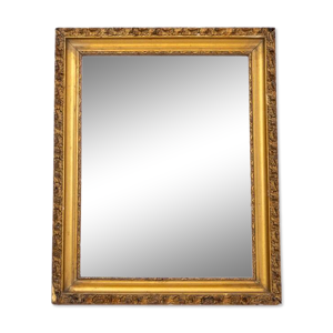 Miroir à cadre doré, - milieu xxe
