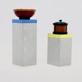 Postmodern Italian Wooden Ice Bucket by Pietro Manzoni 1980s