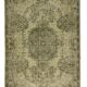 Tapis vintage turc tissé à la main unique en son genre - charme vintage rustique 202x 126 cm