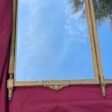 Mirror screen gilded wood Louis XVI style 117x156cm