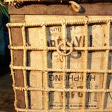 Wicker travel trunk 1920