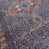 Tapis ancien persan d’orient senneh fait main 102x139 cm