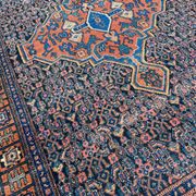 Tapis ancien persan d’orient senneh fait main 102x139 cm