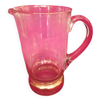 Vintage gold glass pitcher / jug