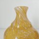 Verrerie vase orange moucheté