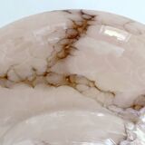 Art Deco Pink Glass Bakelite Pendant Light