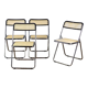 Series of 4 folding chairs in canning