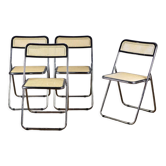 Series of 4 folding chairs in canning
