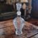 Moulded glass carafe with grape cluster decoration – 1950s