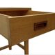 Buffet bas compact vintage en chêne, style années 70.