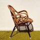 Pair of lounge rattan armchairs by D. Van Sliedregt / R. Noordwolde. Vintage